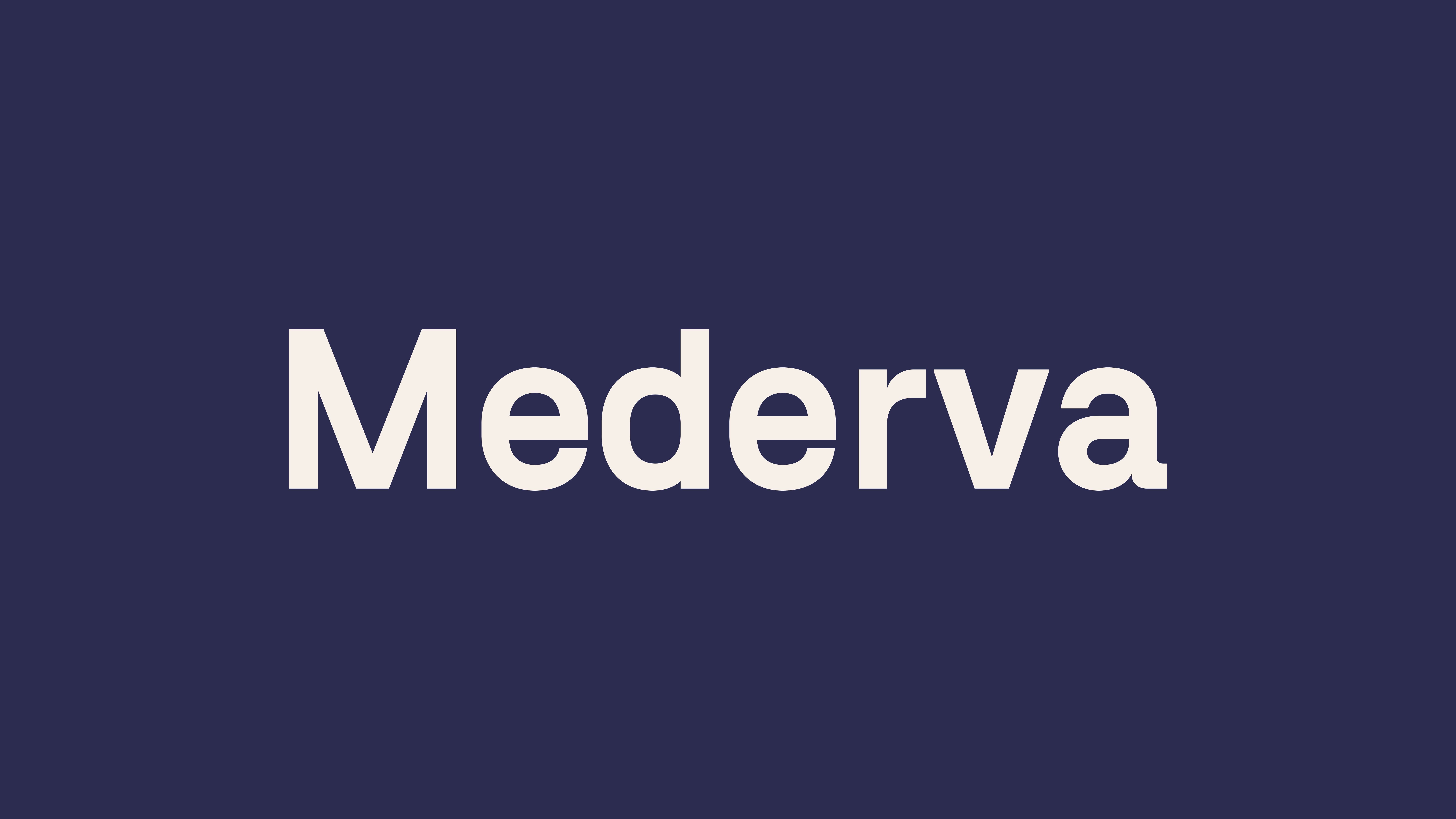 Mederva logo — dark